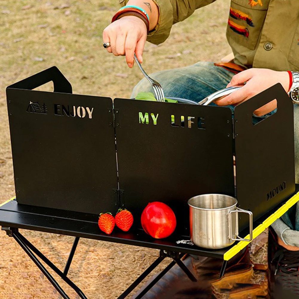 Stainless Steel Folding Gas Stove Windshield 3 Stainless Steel Folding Gas Stove Windshield - Image 3