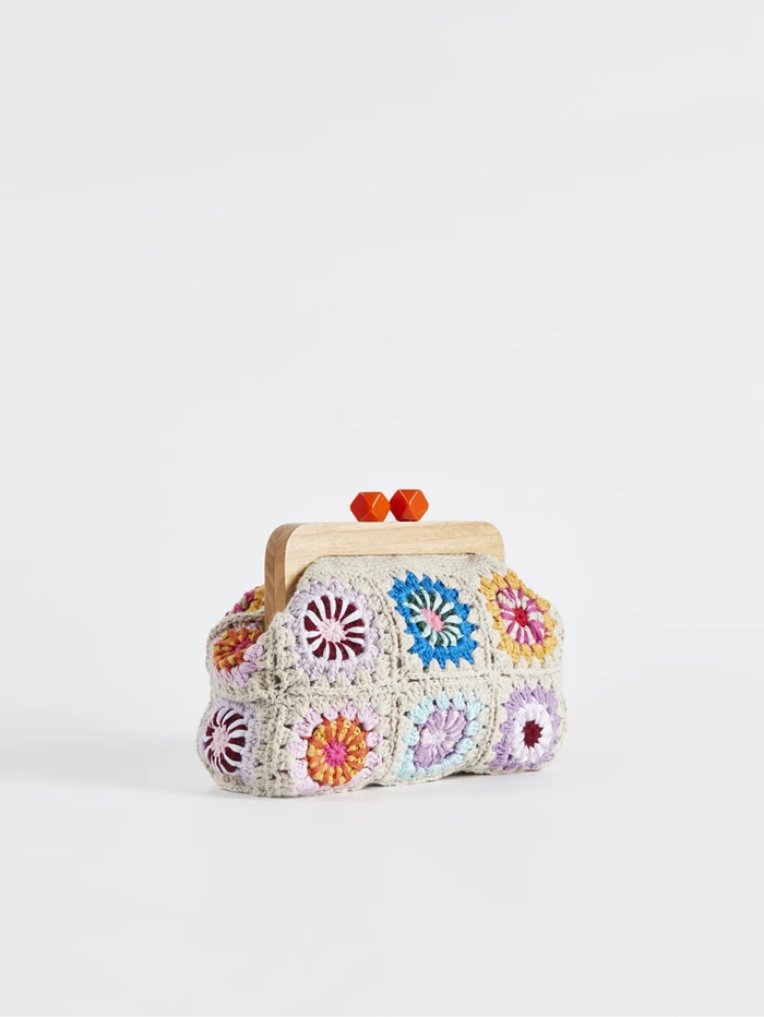 Handmade Granny-Square Crochet Clutch 7 Handmade Granny-Square Crochet Clutch - Image 7