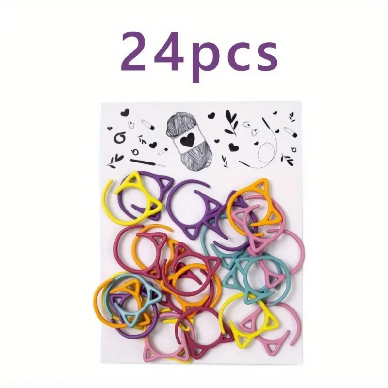 Metal Cat Ear Stitch Marker Set 5 Metal Cat Ear Stitch Marker Set - Image 5