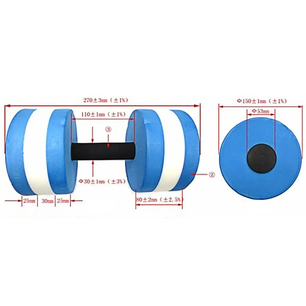 Floating EVA Water Dumbbell 27 cm 5 Floating EVA Water Dumbbell 27 cm - Image 5