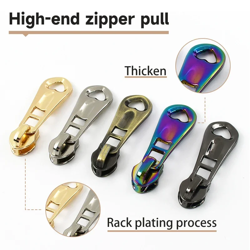 Metal Zipper Heads for Nylon Zips 4 Metal Zipper Heads for Nylon Zips - Image 4