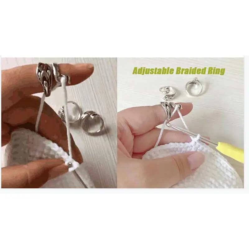 Adjustable Knitting Loop Guide Ring 5 Adjustable Knitting Loop Guide Ring - Image 5