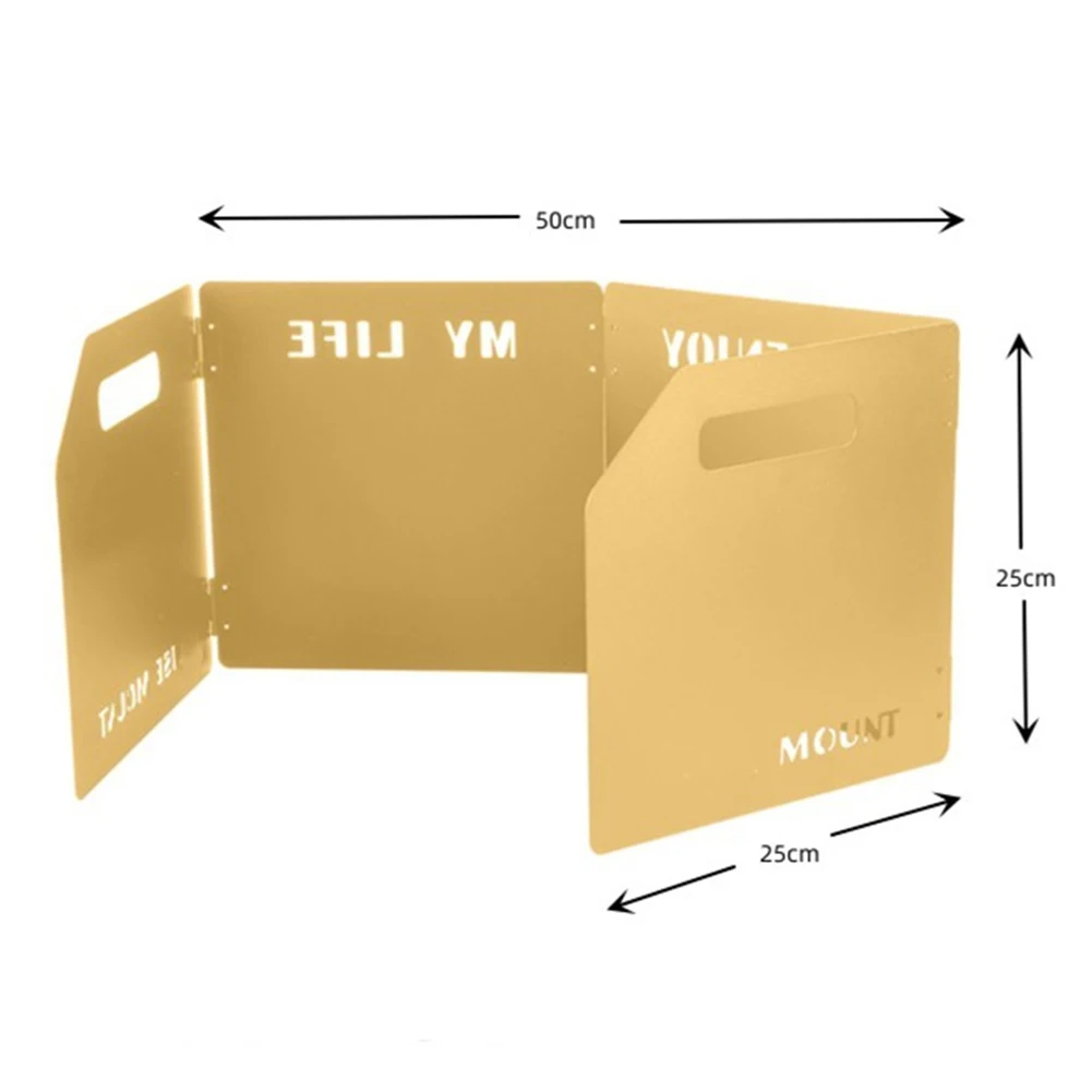 Stainless Steel Folding Gas Stove Windshield 2 Stainless Steel Folding Gas Stove Windshield - Image 2