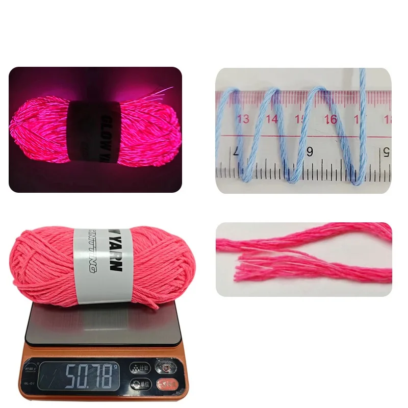 Glow In The Dark Polyester Yarn 55 m 8 Glow In The Dark Polyester Yarn 55 m - Image 8