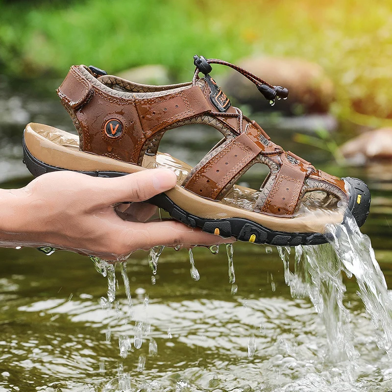Men's Summer Casual Synthetic Sandals 6 Men's Summer Casual Synthetic Sandals - Image 6