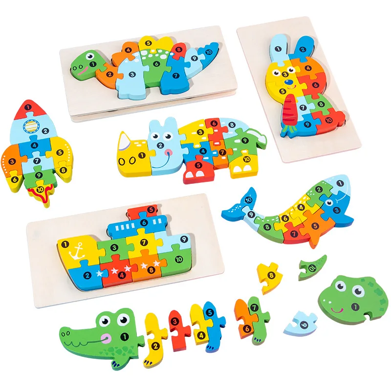 Wooden Dinosaur 3D Puzzle Educational Toy 5 Wooden Dinosaur 3D Puzzle Educational Toy - Image 5