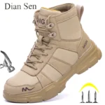 Steel Toe Puncture-Proof Work Boots