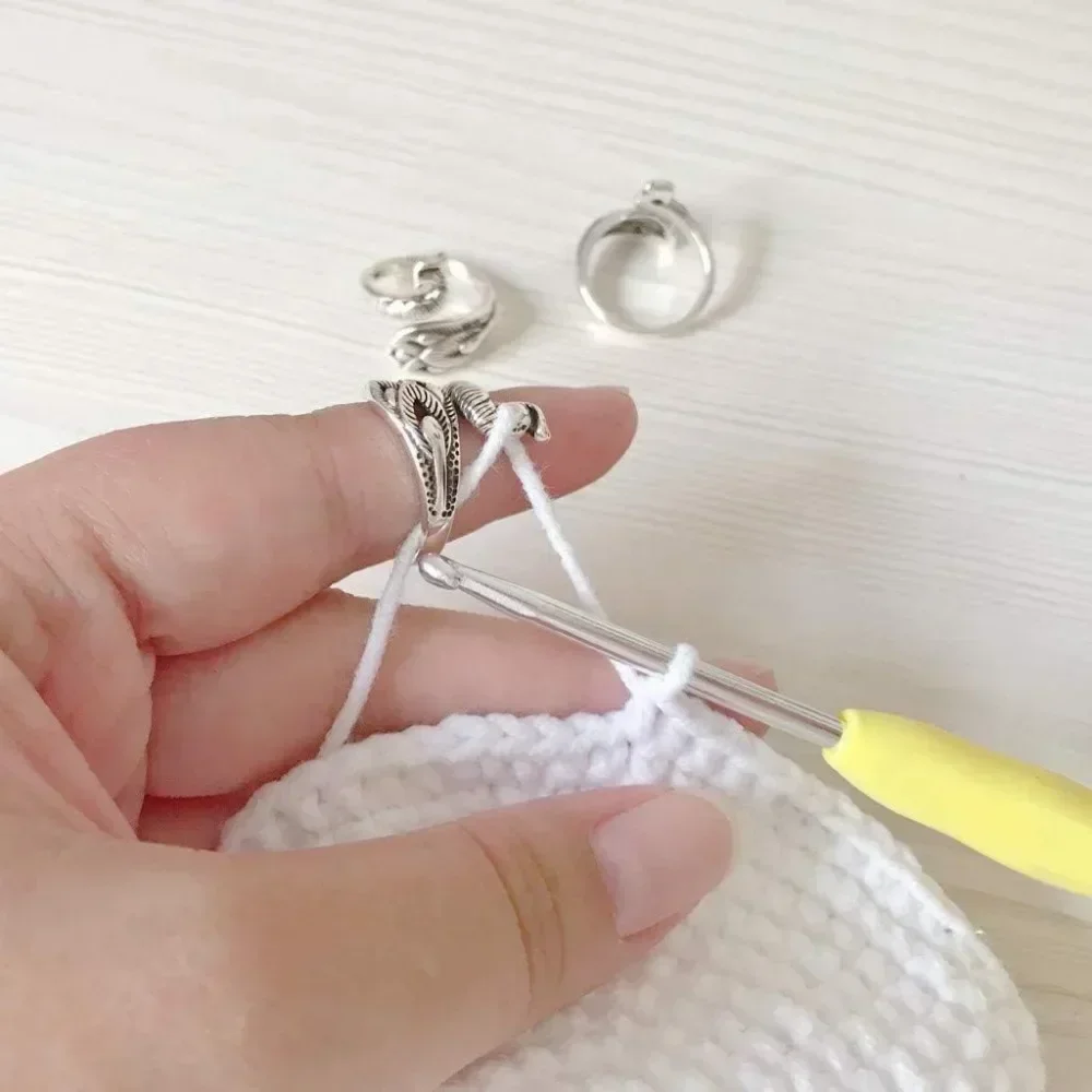 Adjustable Crochet Yarn Guide Ring 8 Adjustable Crochet Yarn Guide Ring - Image 8