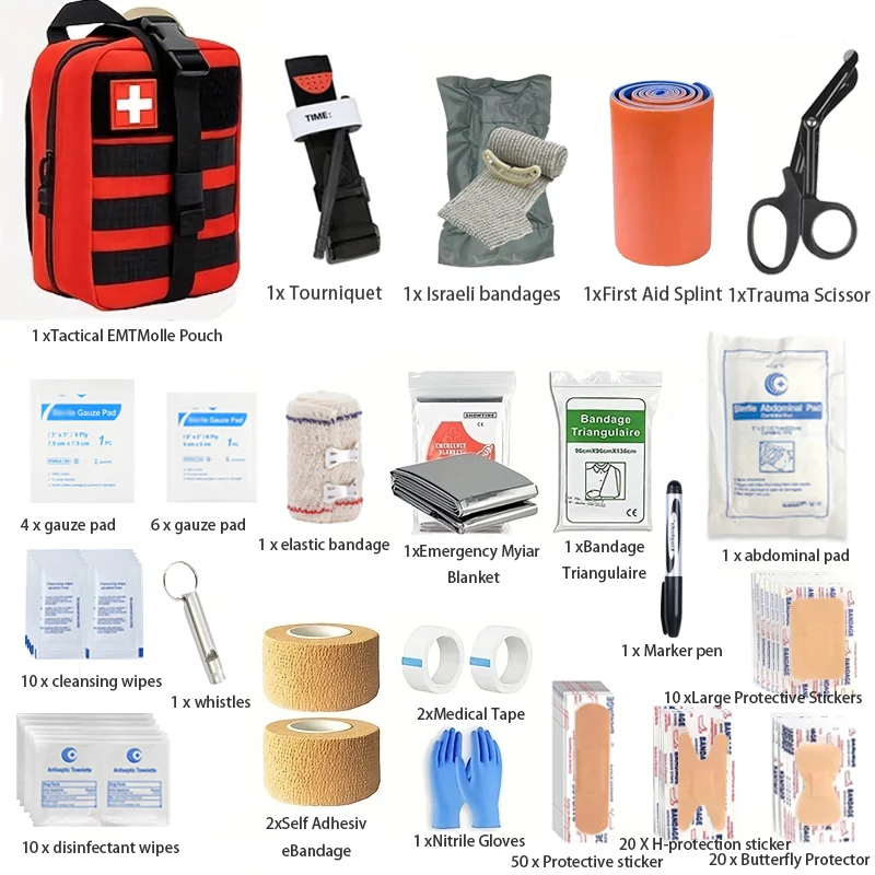 131pcs Military Medical First Aid Kit 3 131pcs Military Medical First Aid Kit - Image 3