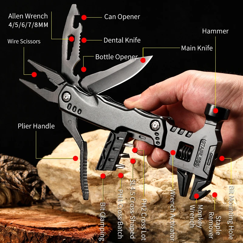 Multifunction Camping Multi-Tool 2 Multifunction Camping Multi-Tool - Image 2