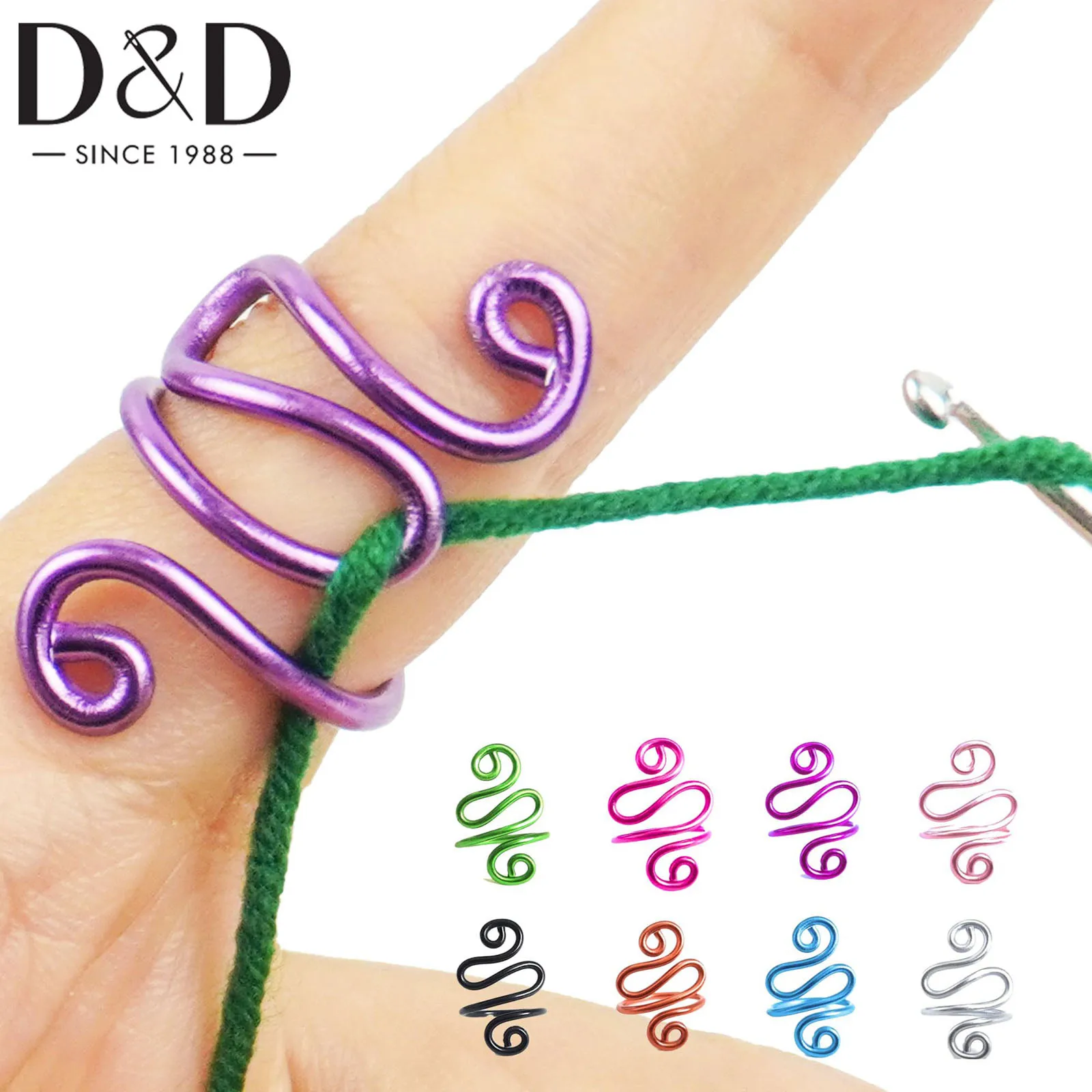 Adjustable Crochet Yarn Guide Ring 7 Adjustable Crochet Yarn Guide Ring - Image 7