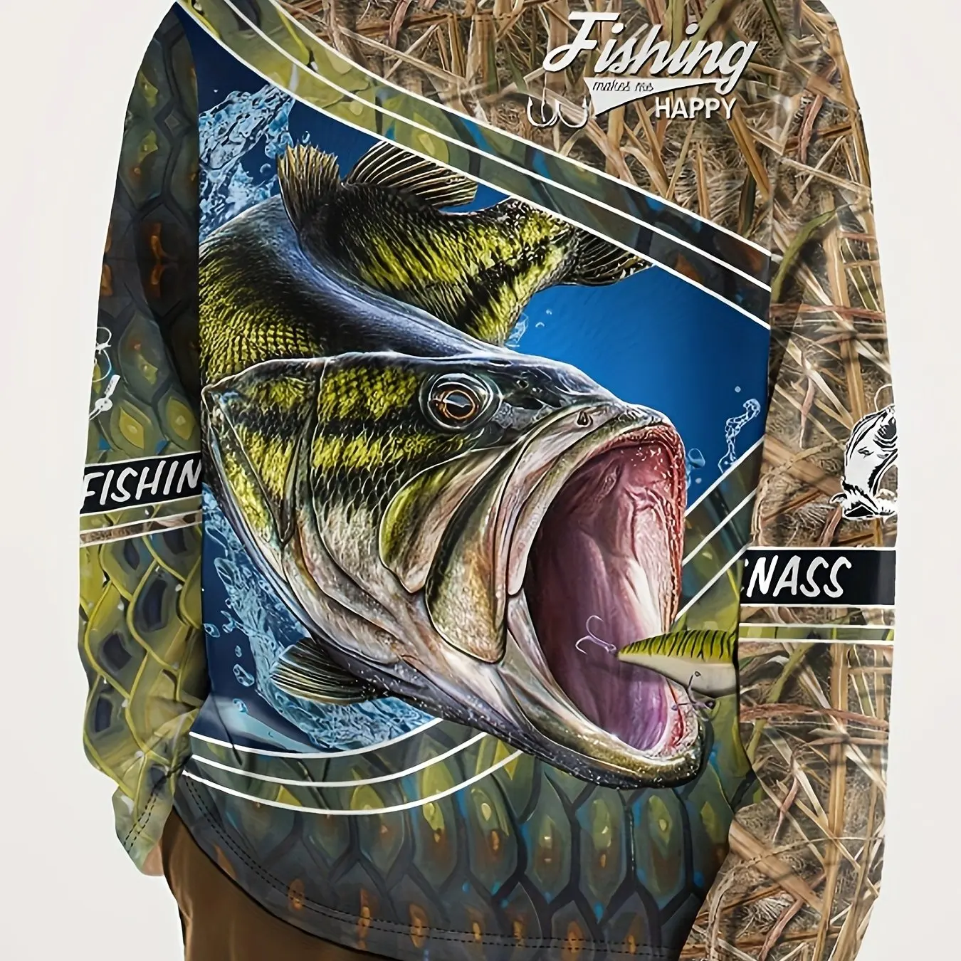 Kids Long Sleeve 3D Fish T-shirt 6 Kids Long Sleeve 3D Fish T-shirt - Image 6