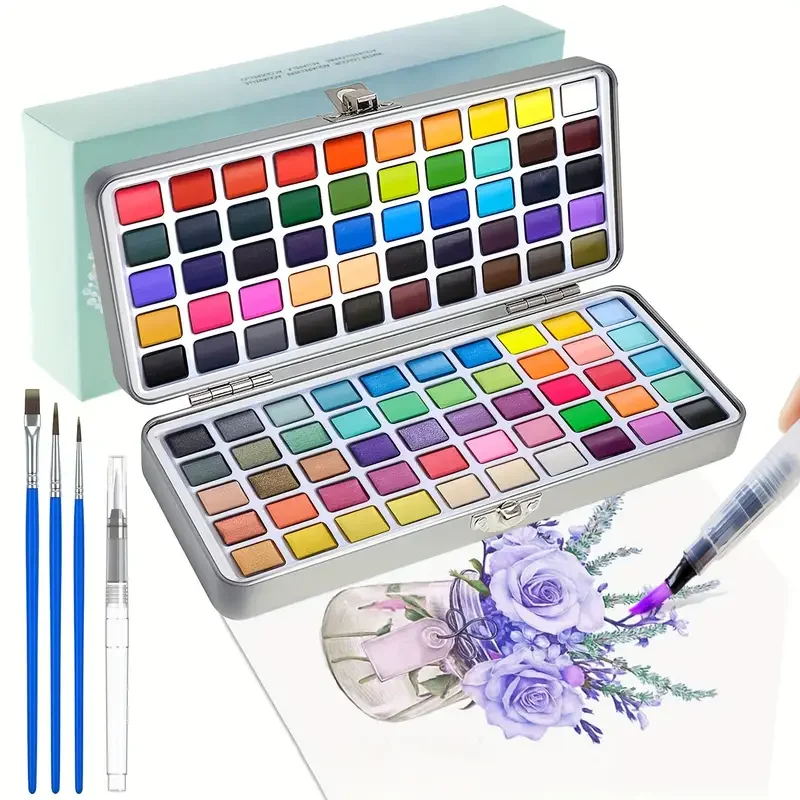 Watercolour Paint Set 50/100/168 Colours 1 Watercolour Paint Set 50/100/168 Colours