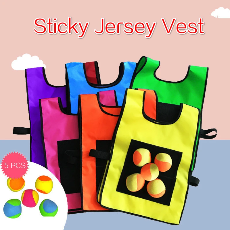 Outdoor Sticky Jersey Vest Game for Kids
