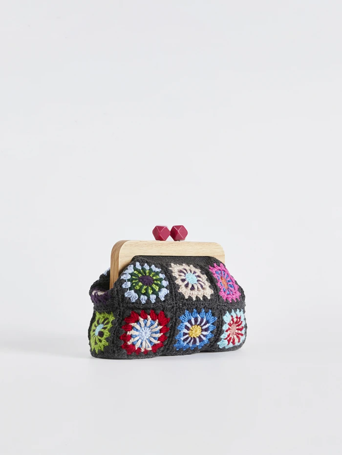 Handmade Granny-Square Crochet Clutch 10 Handmade Granny-Square Crochet Clutch - Image 10