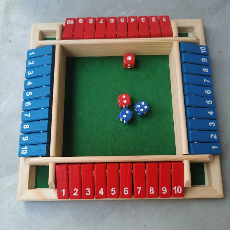 Wooden Shut-The-Box Number Game 6 Wooden Shut-The-Box Number Game - Image 6