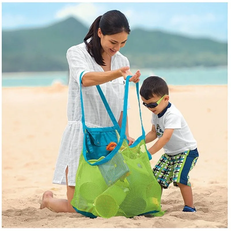 Durable Beach Bag Mesh Sand Collection