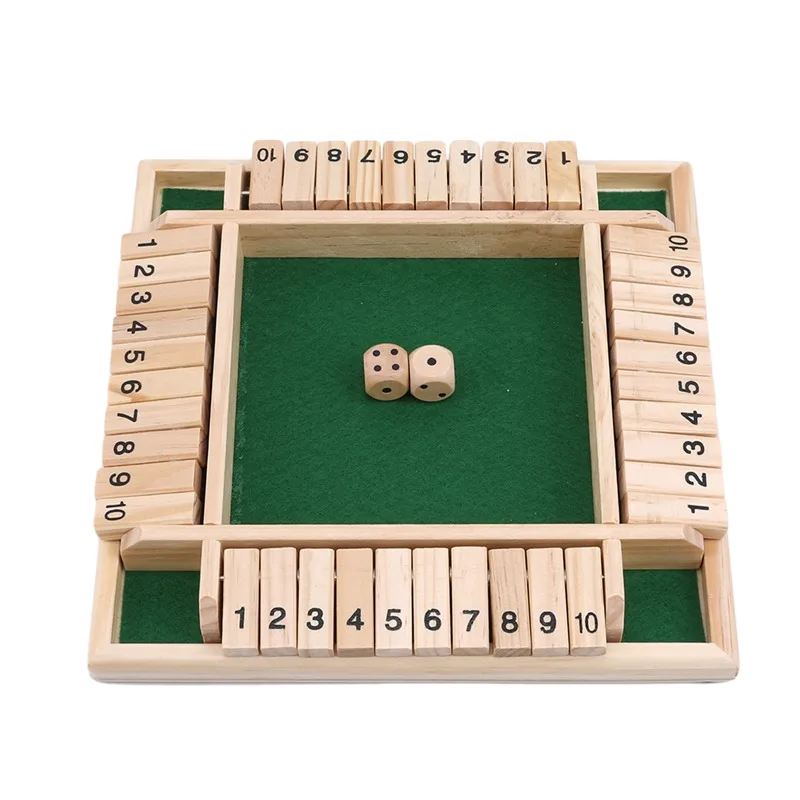 Wooden Shut-The-Box Number Game 8 Wooden Shut-The-Box Number Game - Image 8