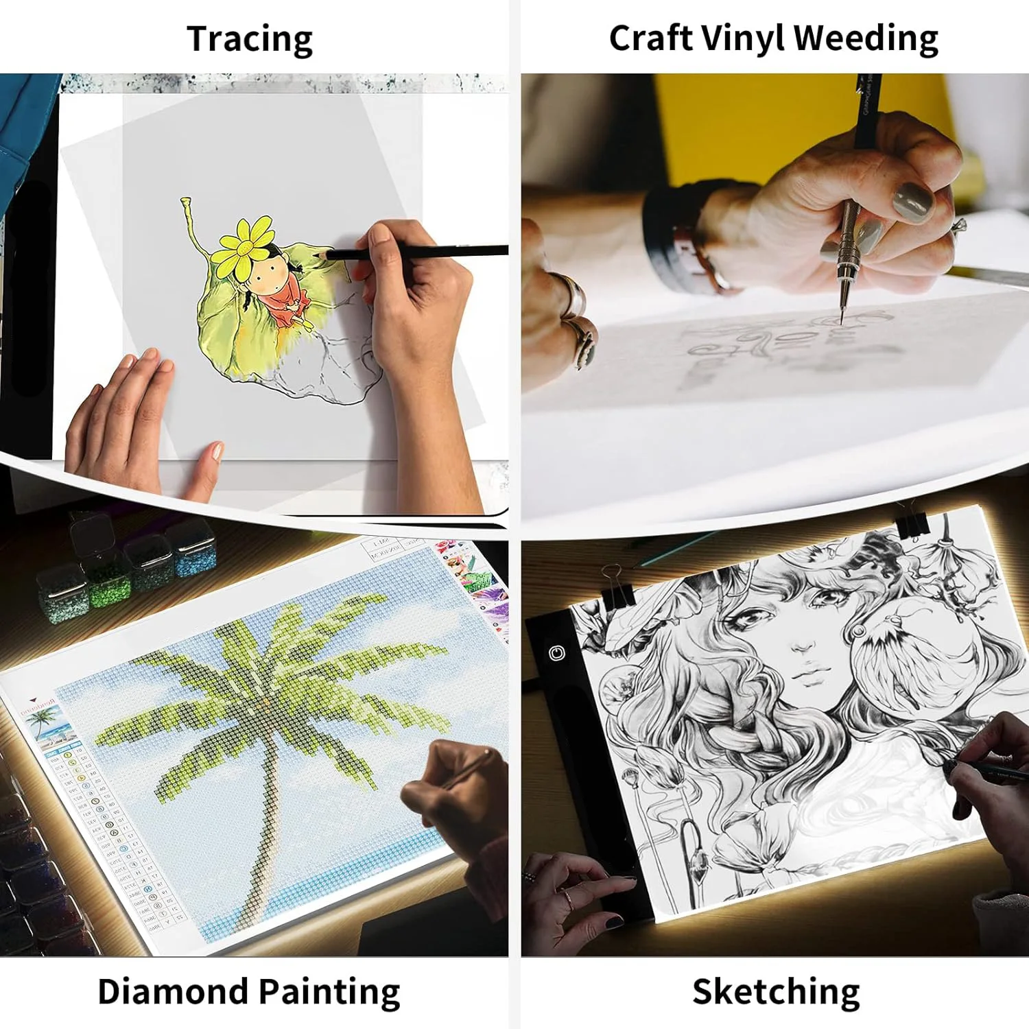 LED Light Pad for Diamond Painting 6 LED Light Pad for Diamond Painting - Image 6