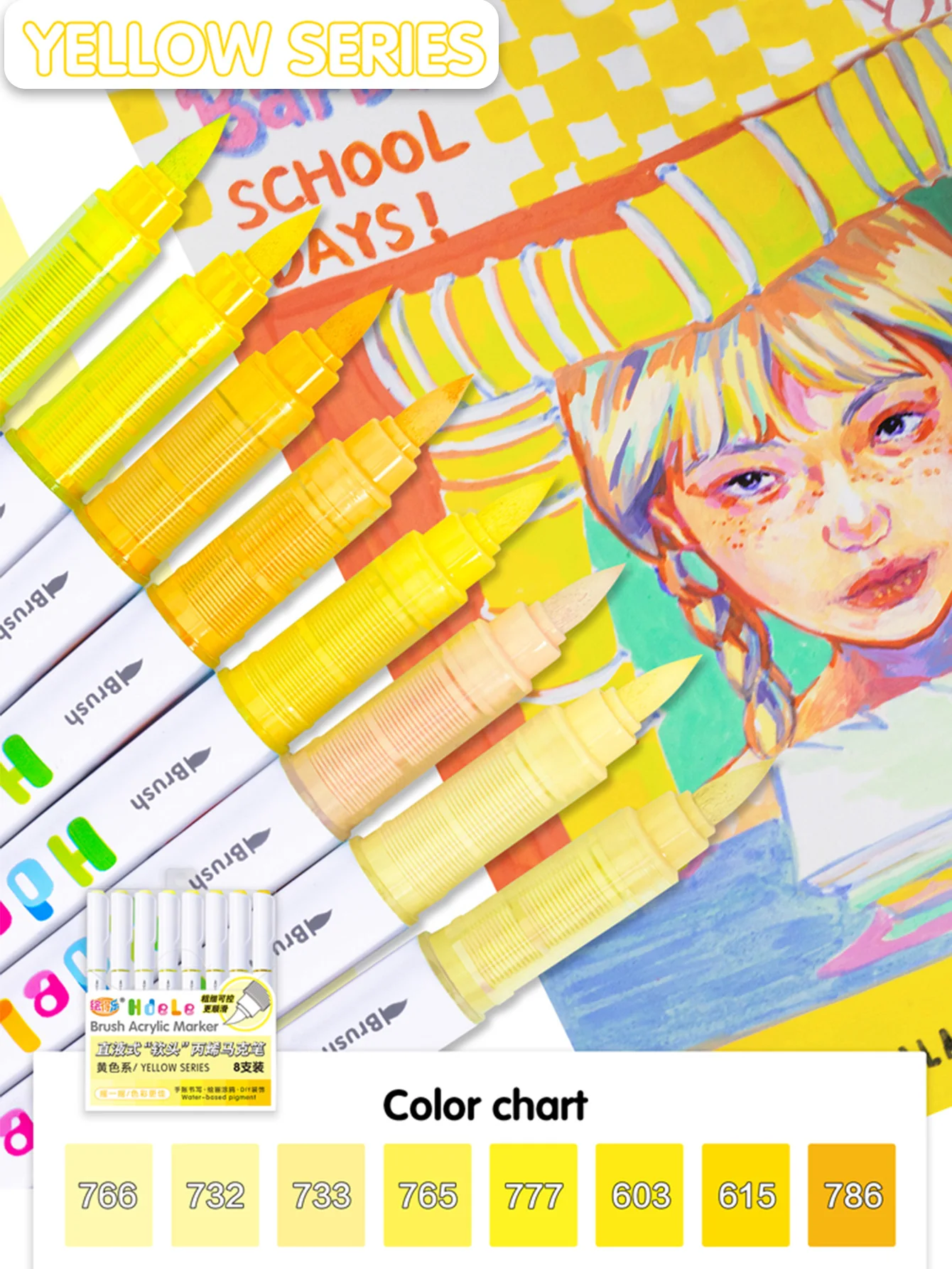 Brush Acrylic Paint Marker Set - Image 6