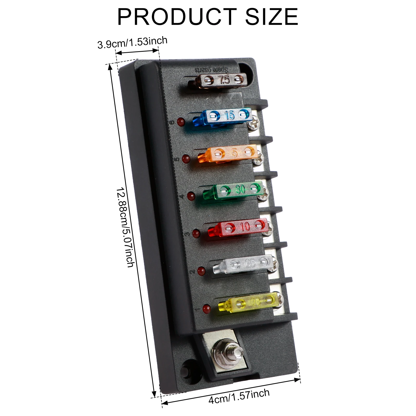 Waterproof 12V Blade Fuse Box with LED Indicator 6 Waterproof 12V Blade Fuse Box with LED Indicator - Image 6