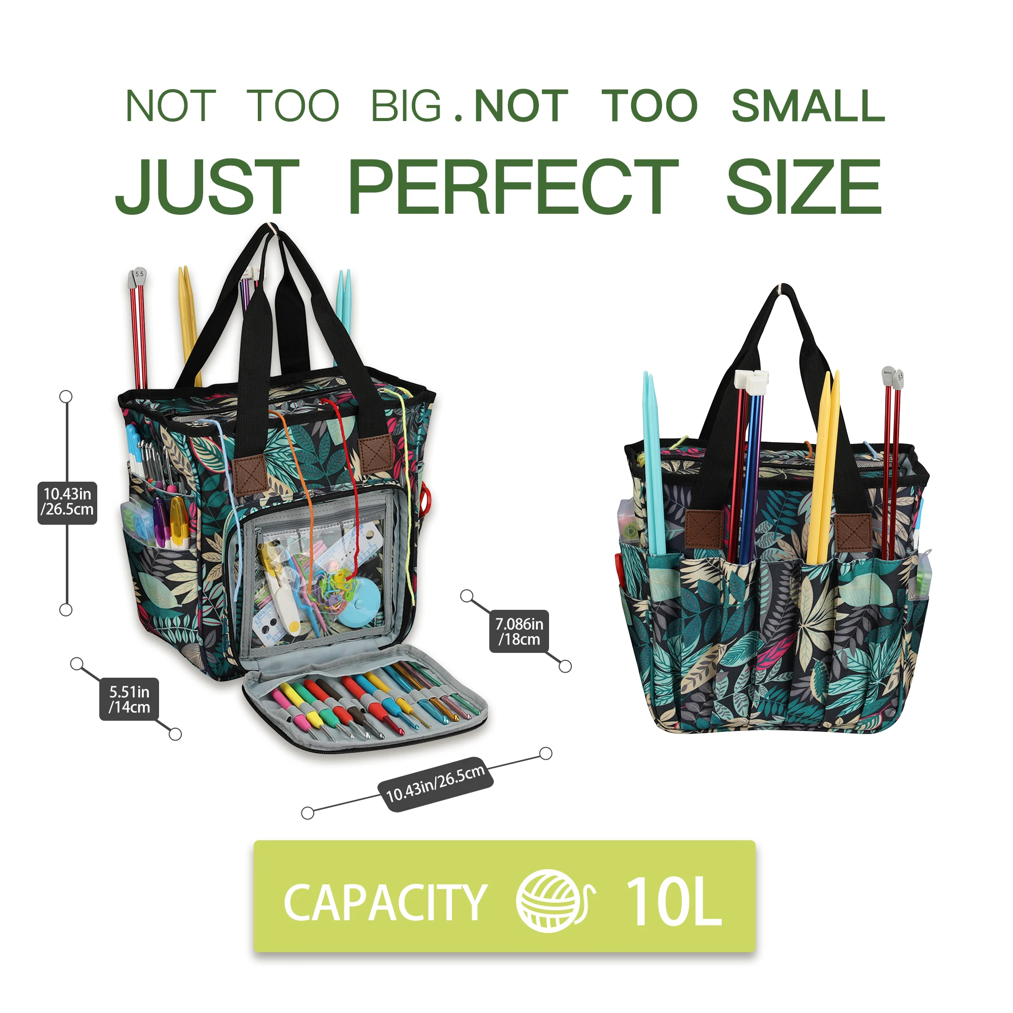 Knitting Project Organiser Tote Bag 5 Knitting Project Organiser Tote Bag - Image 5