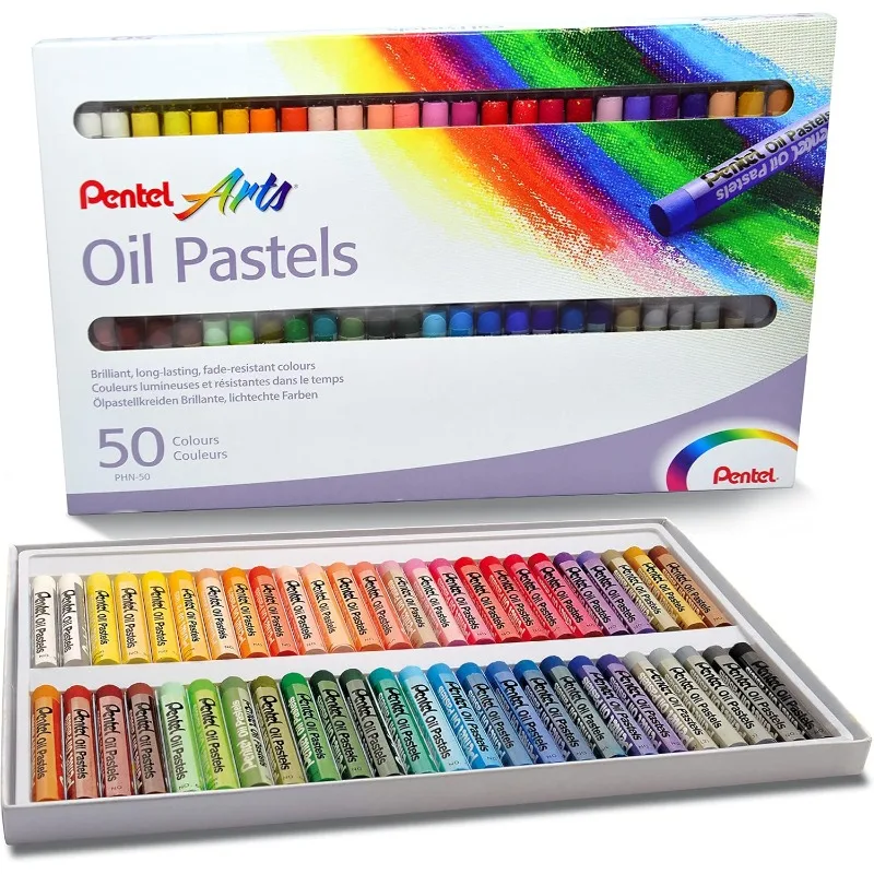 48-Colour Oil Pastel Set for Blending