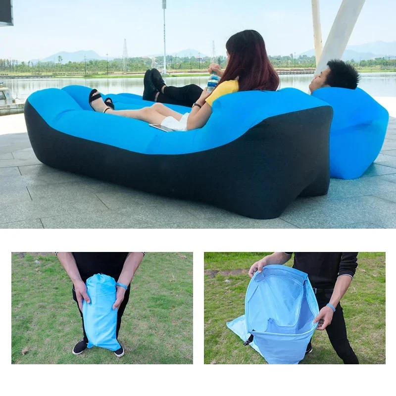 Portable Inflatable Air Lounger 240 x 70 cm 5 Portable Inflatable Air Lounger 240 x 70 cm - Image 10