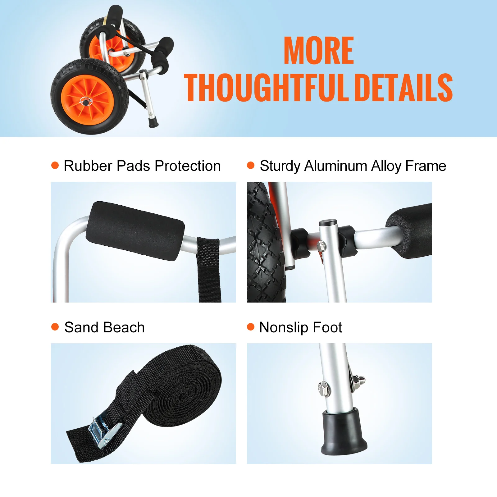 Heavy Duty Foldable Kayak Cart 6 Heavy Duty Foldable Kayak Cart - Image 6