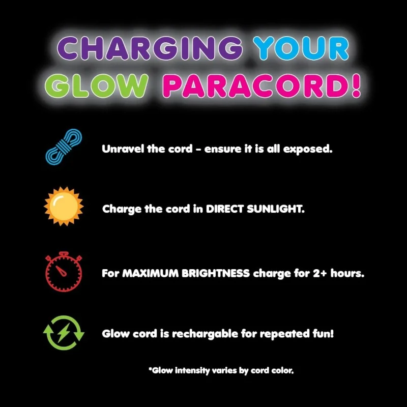 Glow Paracord Nylon Tent Cord 3 Glow Paracord Nylon Tent Cord - Image 3