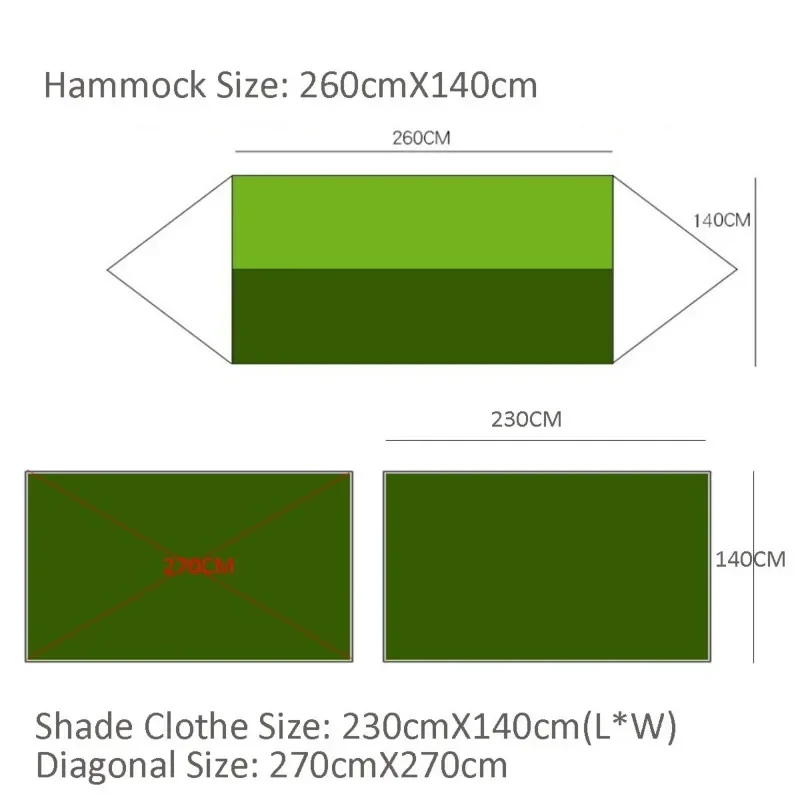 Portable Camping Hammock with Rain Fly Tarp 7 Portable Camping Hammock with Rain Fly Tarp - Image 7