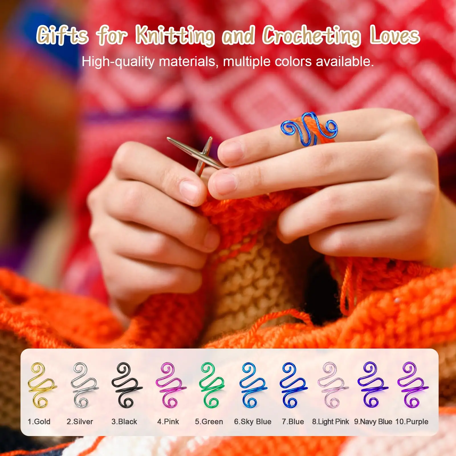 Adjustable Crochet Yarn Guide Ring 6 Adjustable Crochet Yarn Guide Ring - Image 6
