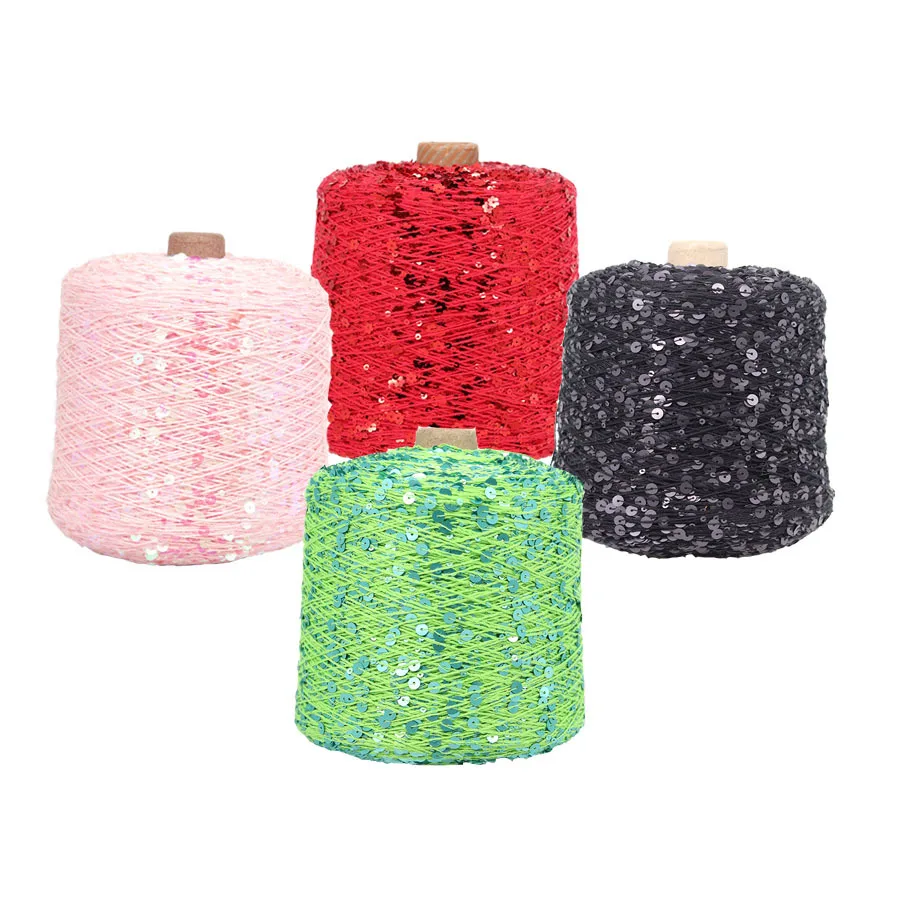Sequin Cotton Yarn 50g Ball Sparkle 6 Sequin Cotton Yarn 50g Ball Sparkle - Image 6