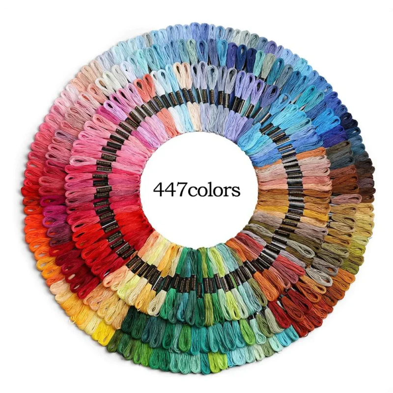 447 Colour Embroidery Floss Set