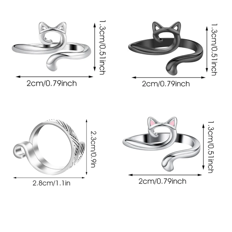 2-Pack Adjustable Yarn Guide Rings - Image 6