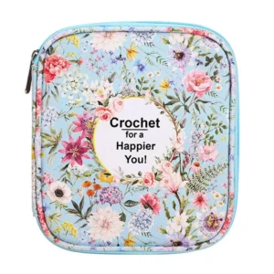 Floral Crochet Hook Storage Pouch