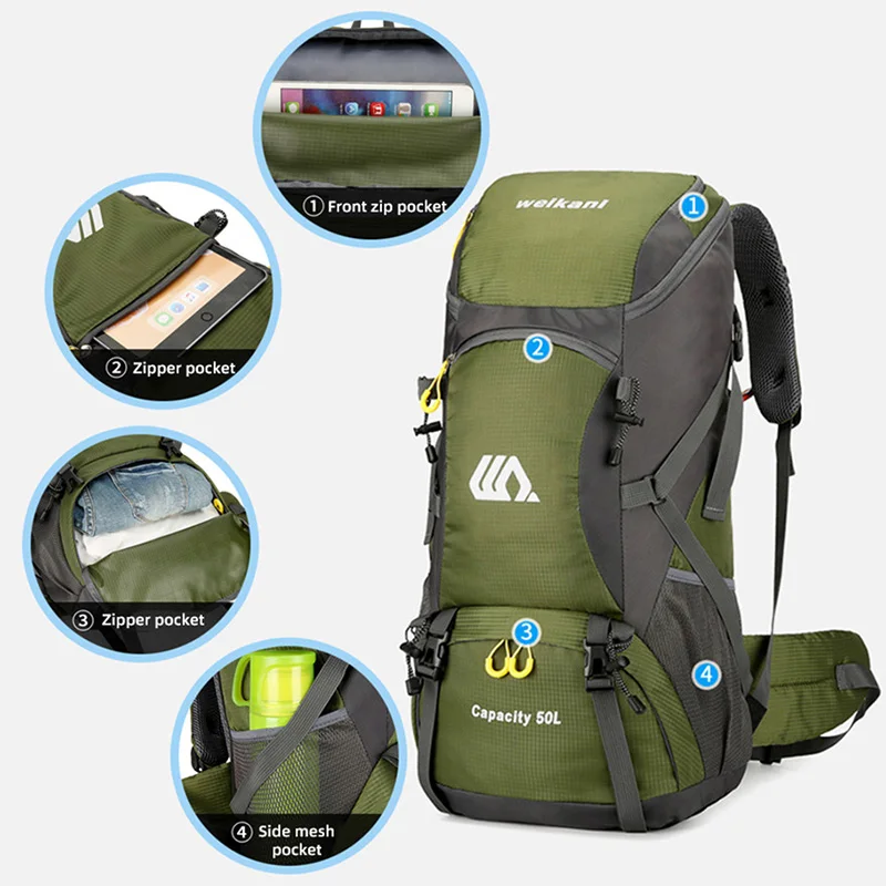 Large 50L Travel and Hiking Backpack 5 Large 50L Travel and Hiking Backpack - Image 5