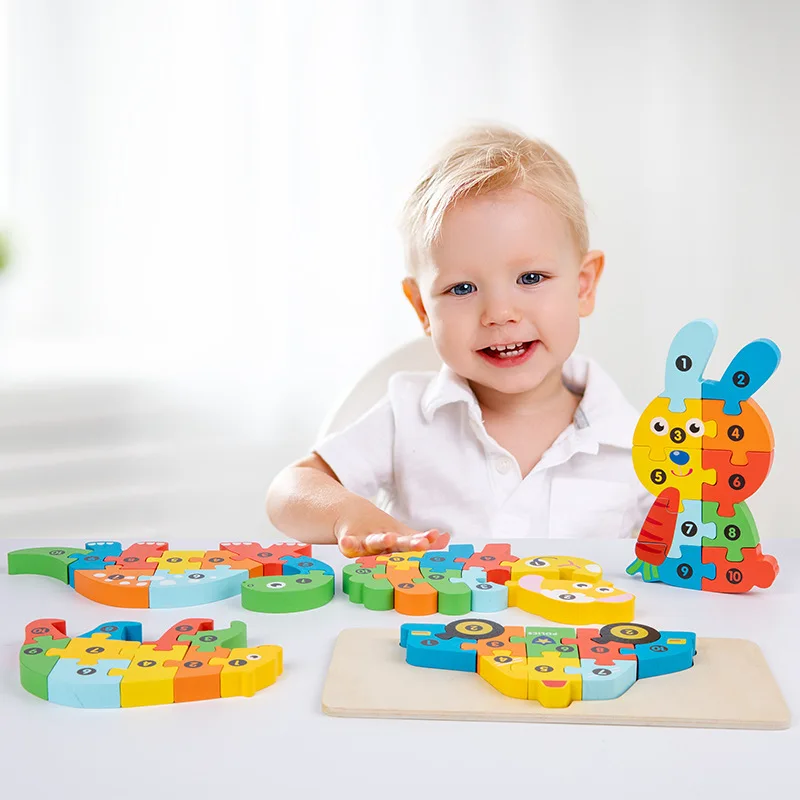 Wooden Dinosaur 3D Puzzle Educational Toy