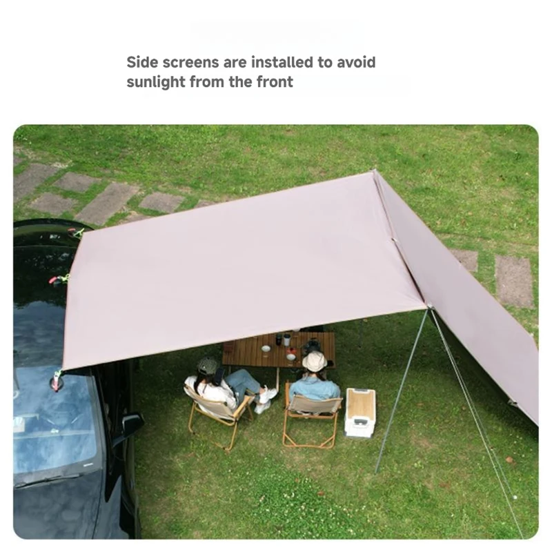 Portable Vehicle Awning Shelter 3-4P 4 Portable Vehicle Awning Shelter 3-4P - Image 4
