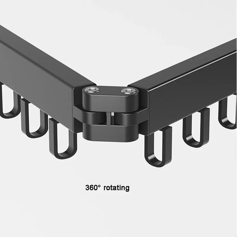 Aluminum Retractable Wall-Mounted Clothes Rack 6 Aluminum Retractable Wall-Mounted Clothes Rack - Image 6
