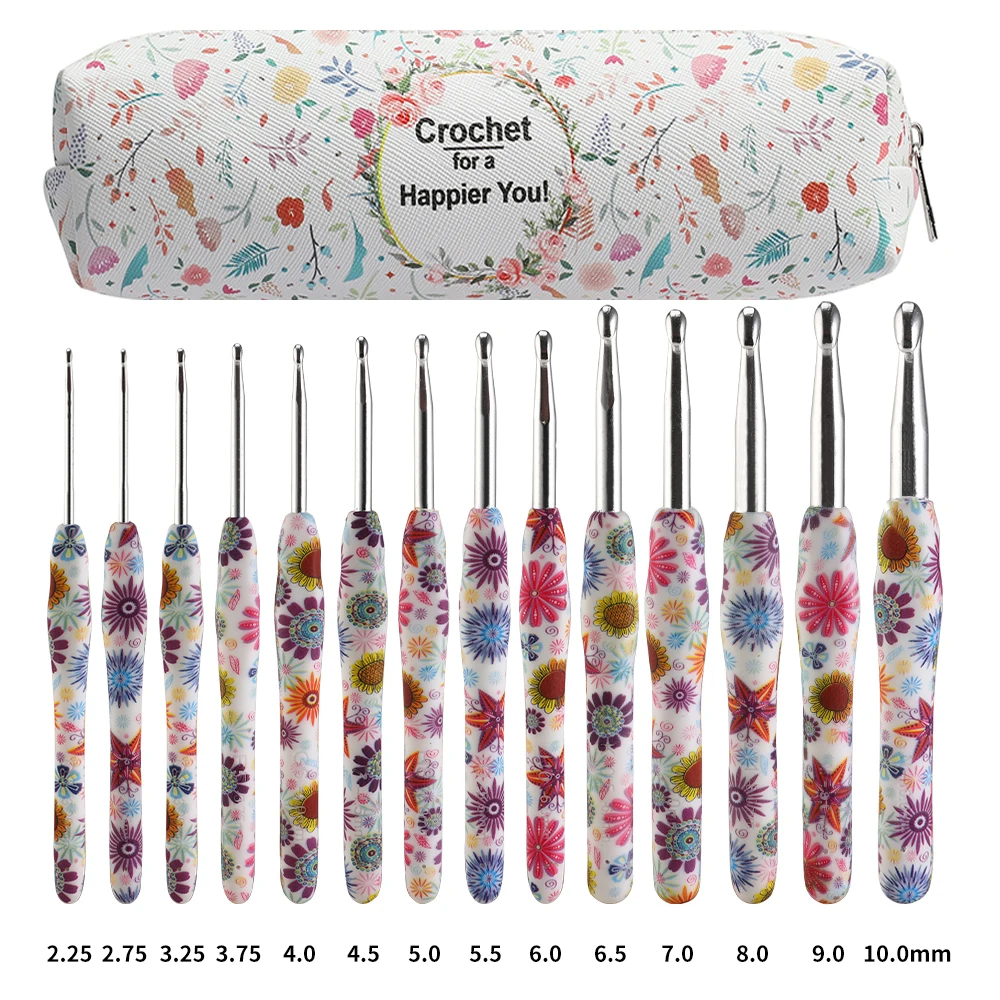 14pc Ergonomic Crochet Hook Set 8 14pc Ergonomic Crochet Hook Set - Image 8