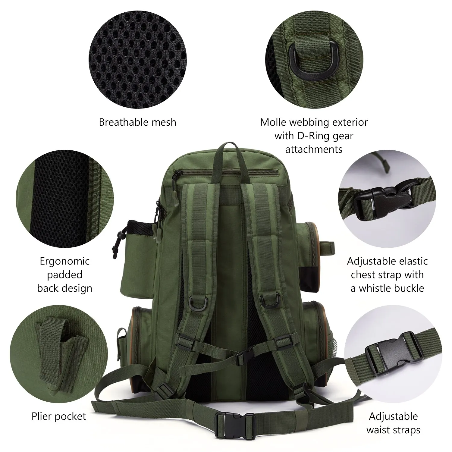 Bassdash Tactical Tackle Backpack 5 Bassdash Tactical Tackle Backpack - Image 5
