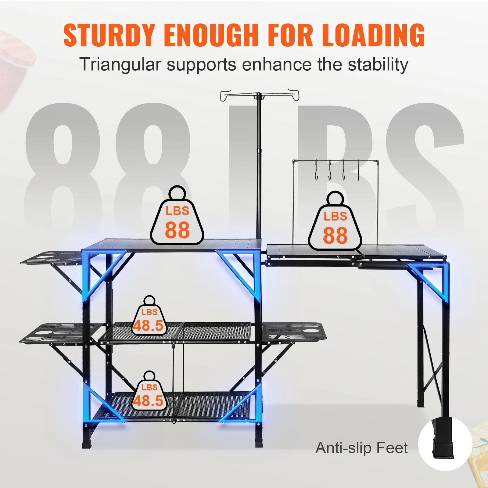 Portable Camping Kitchen Table with Sink 6 Portable Camping Kitchen Table with Sink - Image 6