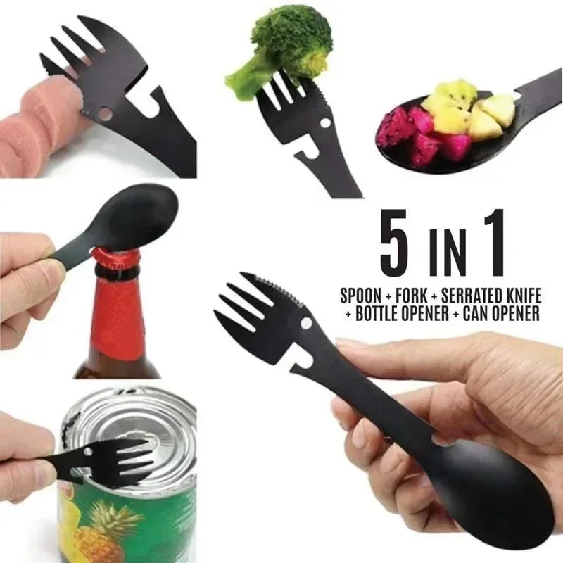 5-in-1 Multi-functional Camping Tool