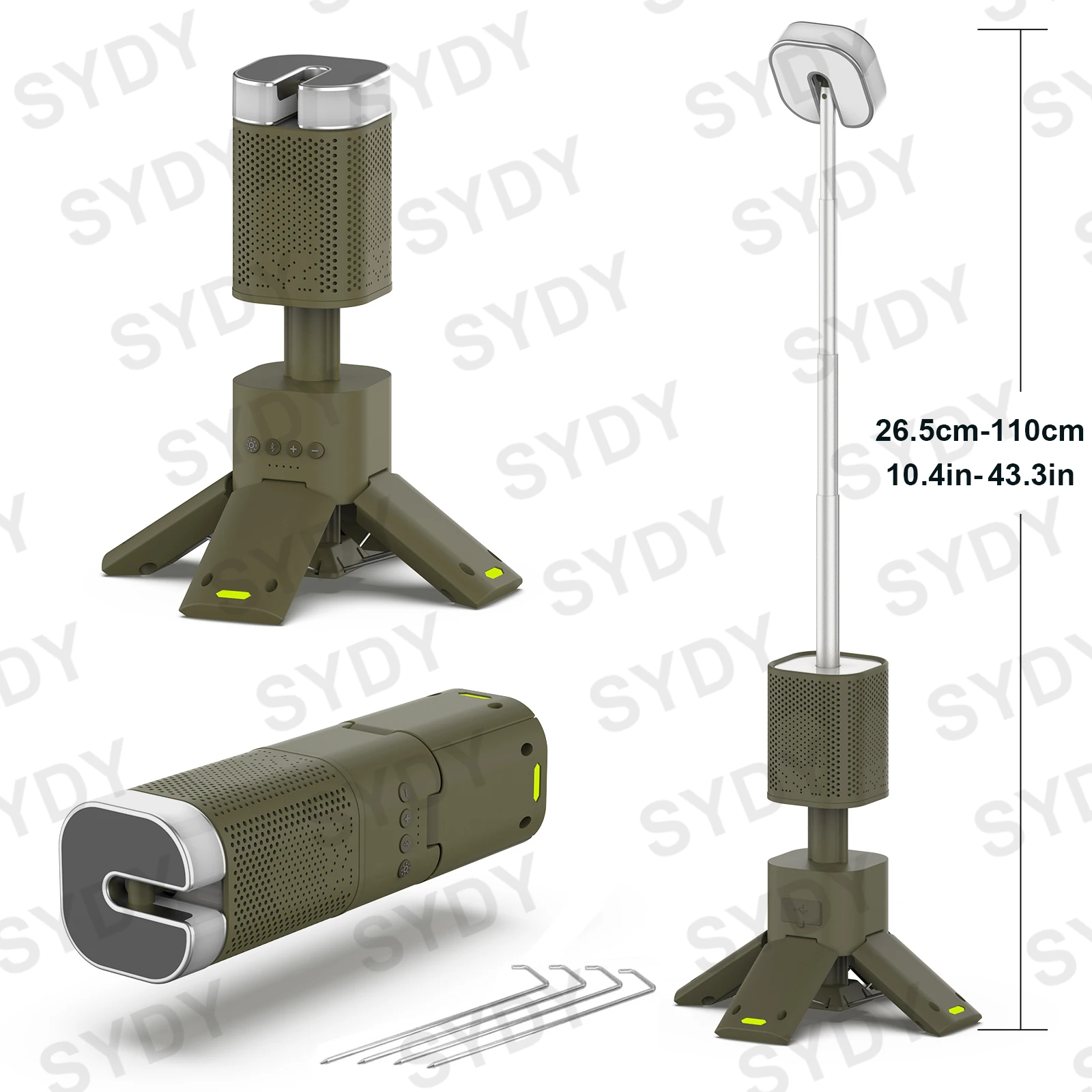 Rechargeable Telescopic Camping Lantern with Speaker 1 Rechargeable Telescopic Camping Lantern with Speaker