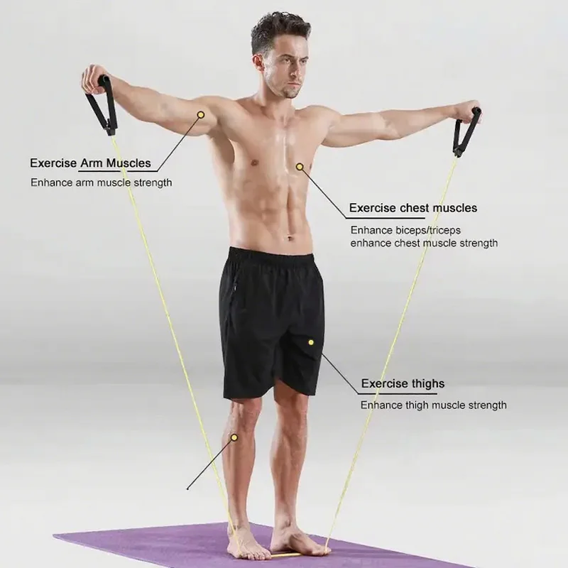 5-Level Resistance Bands With Handles 6 5-Level Resistance Bands With Handles - Image 6