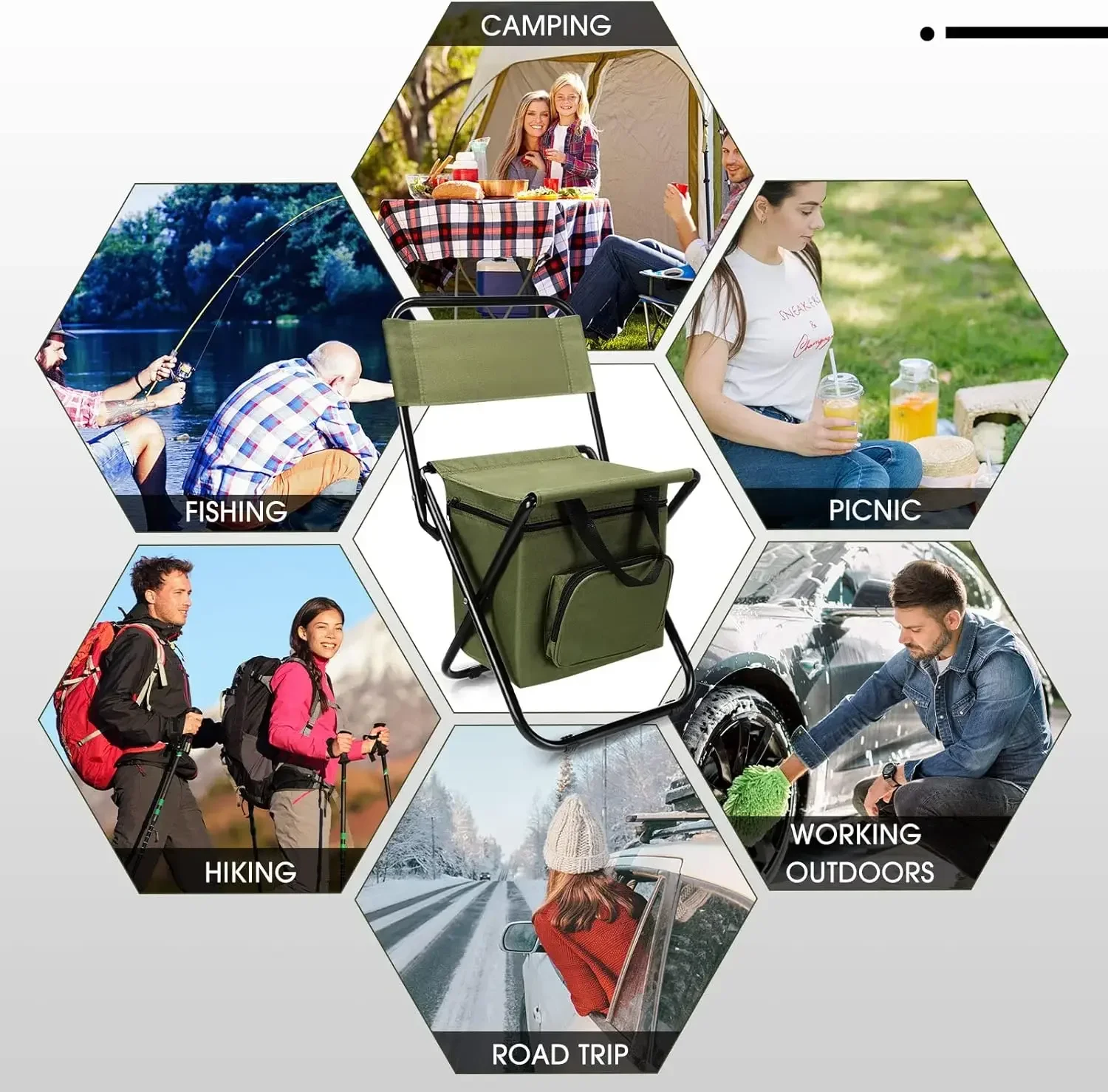 Portable Fishing Chair with Cooler Bag 6 Portable Fishing Chair with Cooler Bag - Image 6