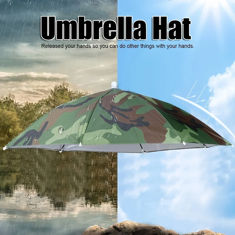 Portable Umbrella Hat for Camping