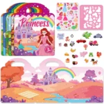 Kids' Reusable Sticker Book Set