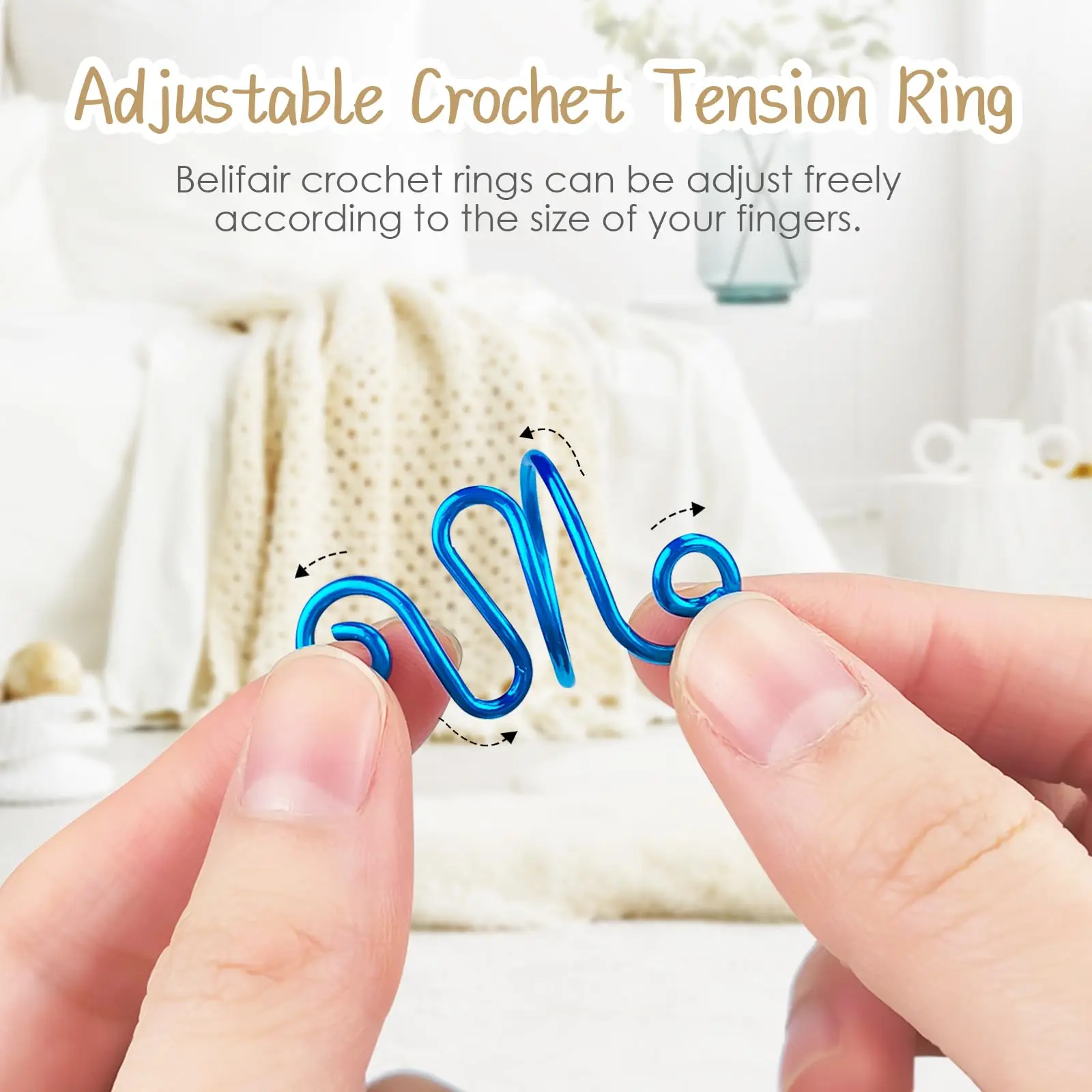 Adjustable Crochet Yarn Guide Ring 9 Adjustable Crochet Yarn Guide Ring - Image 9